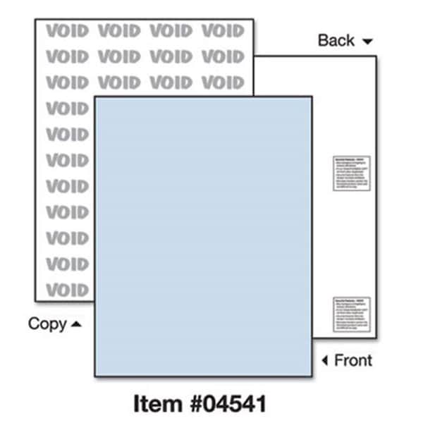 Paris Business Products Paris Business Products 04541 DocuGard Security Paper- Blue- 8-1/2 x 11- 500/Ream 4541 - main